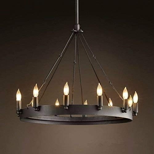 MHBGX Lamp, American Village Smeedijzeren Vintage Industriële Kandelaar Kandelaar, 60 cm Gebruikt Voor Hotel, Restaurant, Gang Bar, Cafe Verlichting