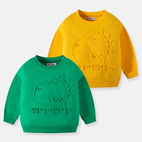 Kids Black Hoodie Cotton Kids Toddler Baby Girls Boys Autumn Winter Crew Neck Dinosaur Print Cotton Long2