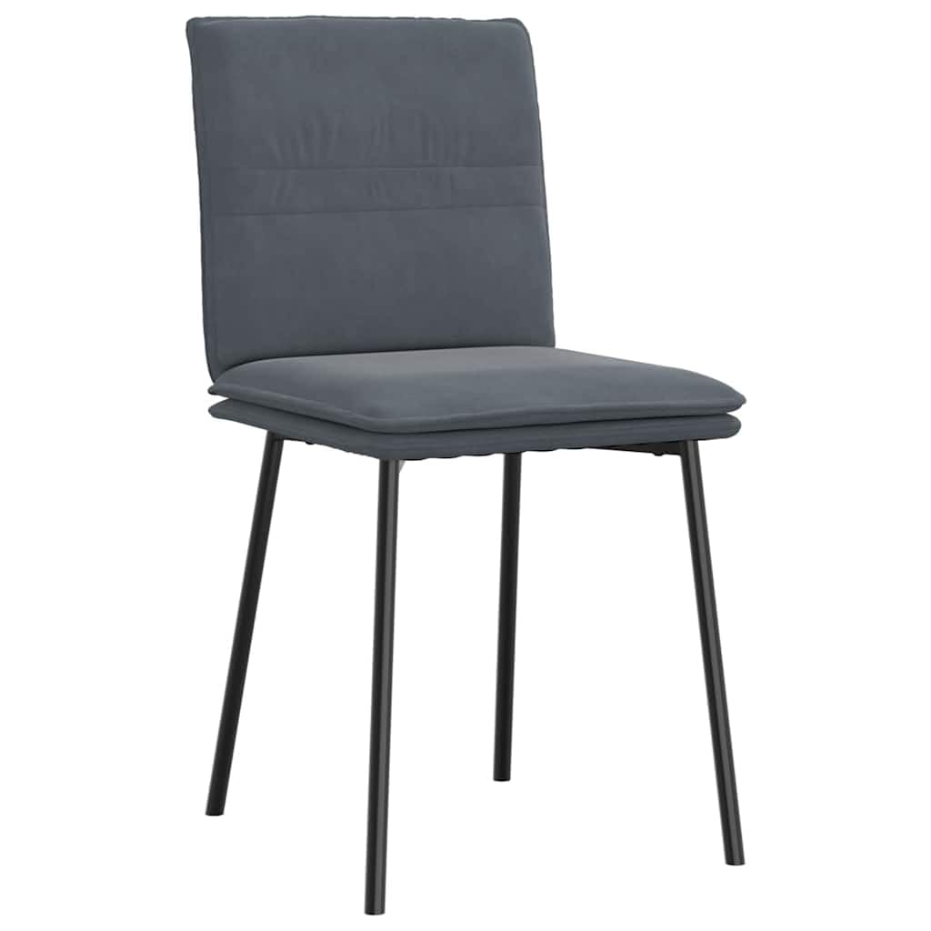 Aksamitne eleganckie Krzesło Metalowo drewniane Szary