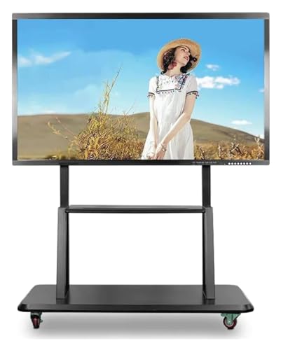 Soporte rodante para TV con ruedas, ajustable y móvil