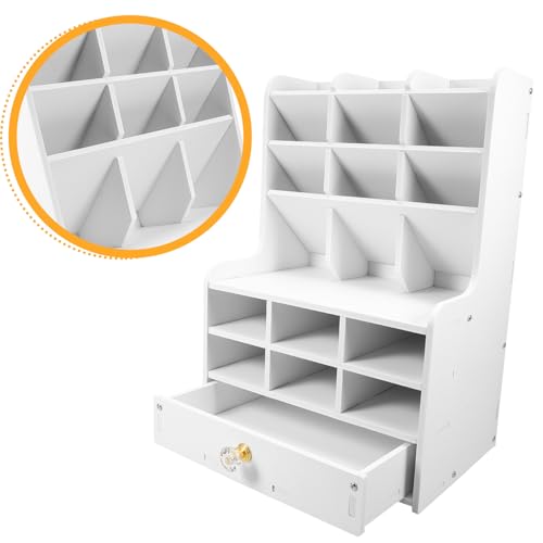 Pot à crayons de bureau compartimenté pour trier tous les accessoires - 7