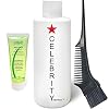 Complex Brazilian keratin CELEBRITY KERATIN Hair Treatment Conditioning Straightening Keratin Proteins Amino Acids Argan Castor Oils Repair Damaged Color Treated Curly Straight Coarse Thin Hair (150ml)
