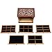 LOYALHEARTDY 6 Layers Large Wooden Jewelry Box Drawer, Jewelry Case Cabinet Ring Necklacel Earrling Bracelet Organizer Storage Display Box Gift for Woman or Girl (Brown)
