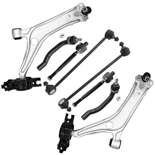 Image of Detroit Axle - 8pc Front Suspension Kit for 2018-2022 Honda Accord, 2019 2020 2021 2 Lower Control Arms with Ball Joint 4 Outer Inner Tie Rods 2 Sway Bar Links Replacement