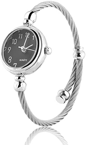YUYTE Quartz Watches for Women, Alloy Round Analog Bracelet, Open...
