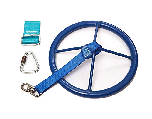 Hyponix Sporting Expansion Pack - Ninja Warrior Training Equipment for Kids - W/ Monkey Spinner, 2 Traverse Rings, 2 Monkey Knots, and a Ratchet Cover