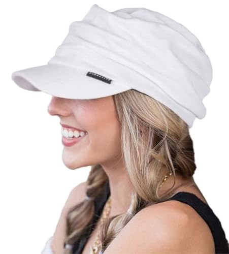 Wimdream Women Cabbie Newsboy Hat, Hair Loss Hat For Women Baseball Caps Cotton Lined #TOP4