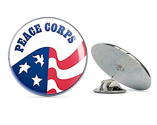 Round Peace Corps Logo (Vinyl Insignia Seal) Metal 0.75