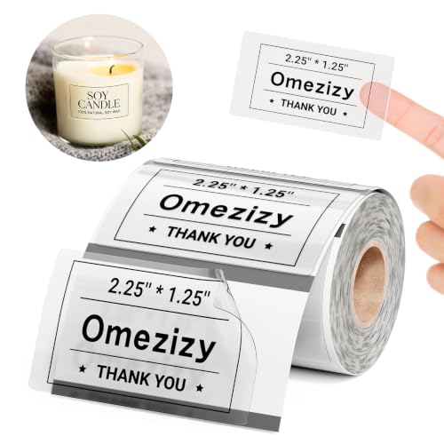 Image of 2.25x1.25 Transparent Thermal Labels,500Pcs / Roll