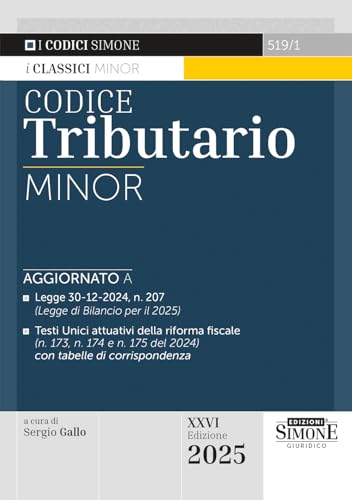  Codice tributario. Ediz. minor