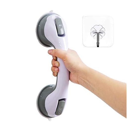 OEXEO Barras de apoio para ventosas para banheiro - Alça de chuveiro - Barras de apoio para banheiras e chuveiros - Assist Balance Corrimão para banheiras - idosos, idosos, deficientes