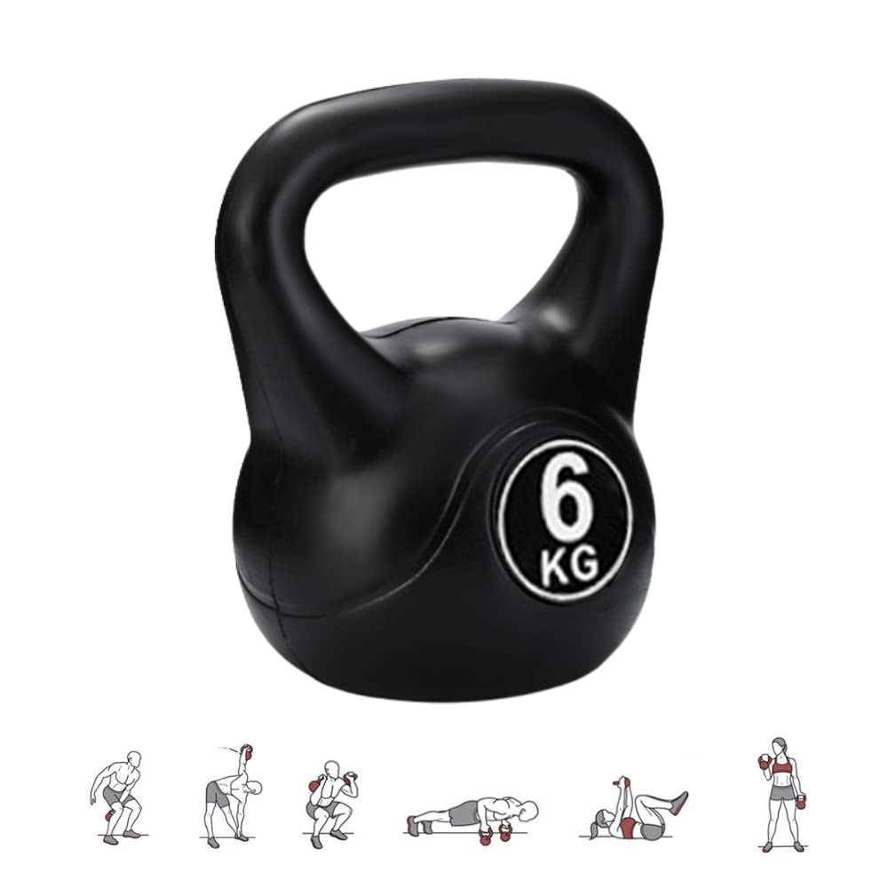 MAGIC SELECT 6 kg Kettlebell-Gewicht mit Ergonomischem Griff, Kettlebell-Hantel für Muskeltraining zu Hause und im Fitnessstudio.
