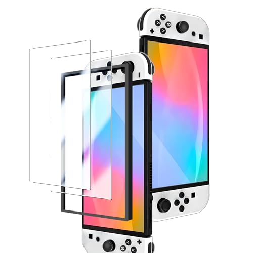 iCarez Nintendo Switch 2 用の ガラスフィルム 【日本旭硝子素材製-2枚 ガイド枠付き】に適合する Switch2 用の 強化 ガラス 保護フィルム 指紋防止 耐衝撃 自動吸着 気泡防止 飛散防止 ICSWI22MD