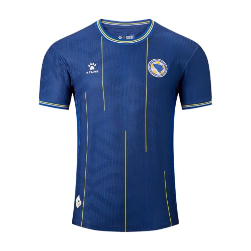 KELME Bosnia and Herzegovina Soccer Jersey 2026 World Cup Players Home Jersey Dark Blue M