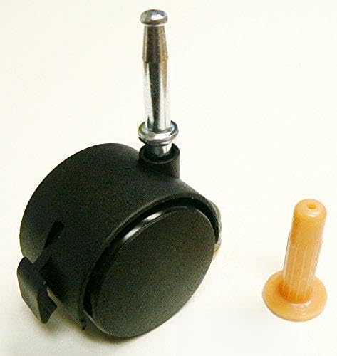 2-3/8" 60mm Caster, 2 with and 2 Without Brake, 3/4" U Bracket