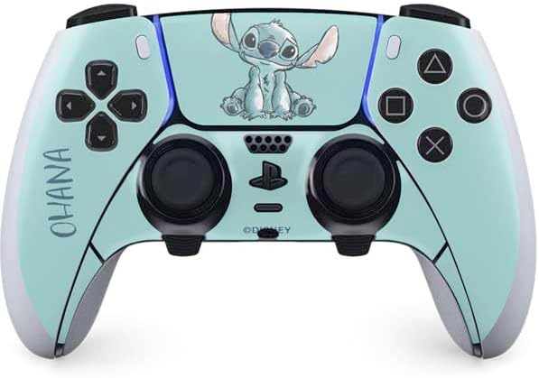 Skinit Decal Gaming Skin Compatible with PS5 DualSense Edge Pro Controller - Officially Licensed Disney Lilo and Stitch Stay Weird Design