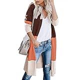 Schickes Design : Der Lässiges leichte Cardigan Pullover mit offener Vorderseite, kann mit dem Basishemd oder der Bluse, T-Shirts tragen, sie geeignet mit Jeans, Leggings, Hosen, Sneakers, oder High Heels. Passt zu allen Kleidungsstücken in Ihrem Kleiderschrank und ist ein Muss für Ihren All-Match-Artikel