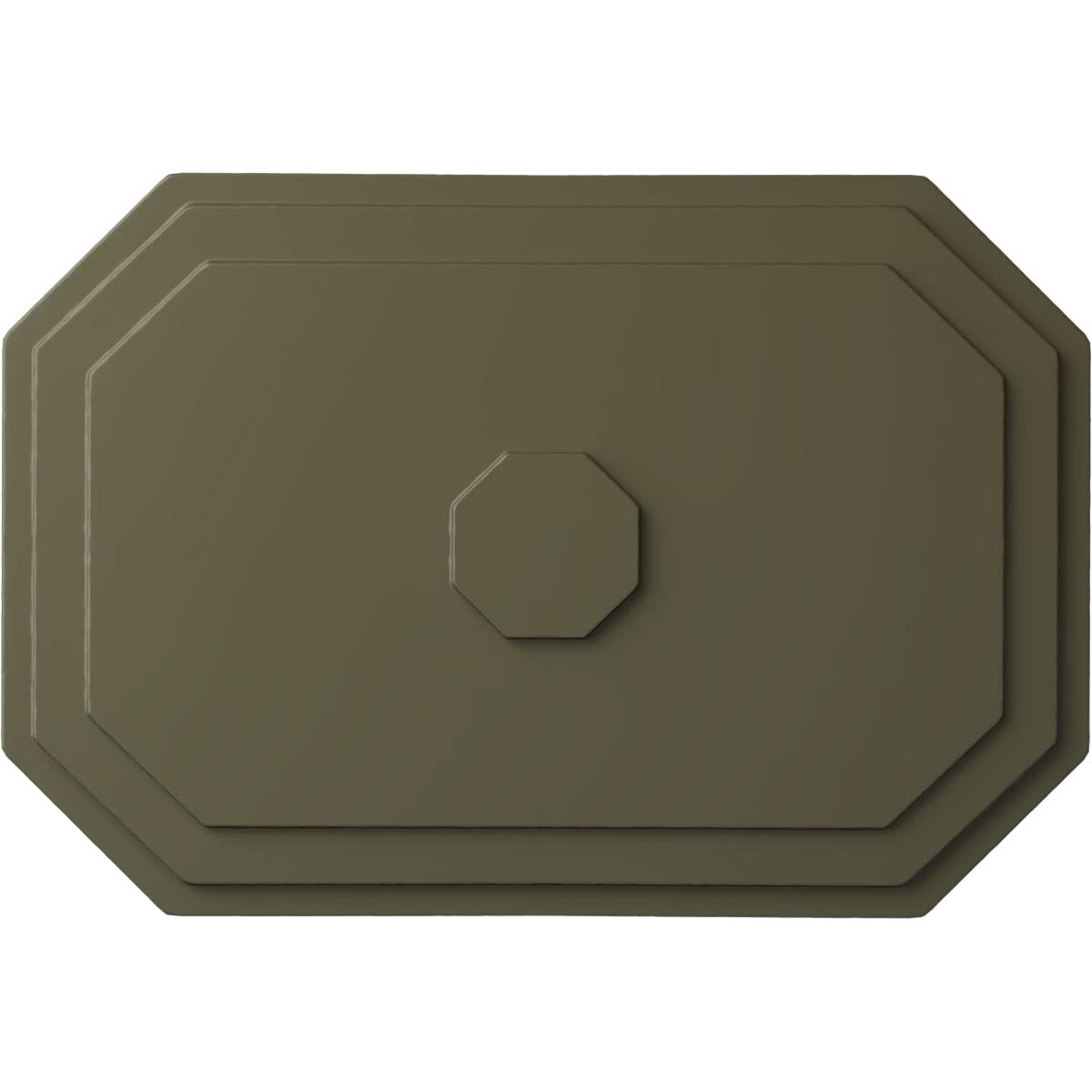 Ekena Millwork CM25FEPTF Felix Ceiling Medallion, Painted Turtle, 25-1/4" x 17-1/4" x 1-3/4"