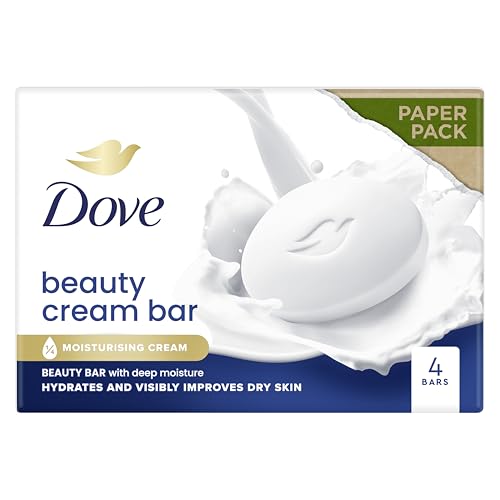 Dove Original Beauty Bar Soap with Moisturising Cream Healthier-Looking Skin 4 x 90 g