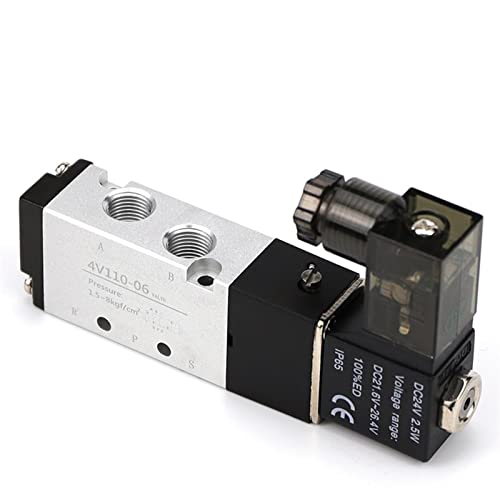 Válvula solenoide 4V110-06 de 5 vías y AC110V para control de aire neumático 5
