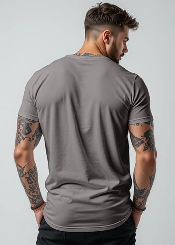 Image of Peppyzone Men's Regular Fit Gym Workout T Shirt for Men