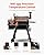 VEVOR Wood Pellet Grill Smoker, 8 in 1 BBQ Grills for Outdoor Cooking, 575 Square Inches Cook Area Electric Smokers, with WiFi-app Control, LCD Screen Controller, Meat Probe, 500°F Max Temperature