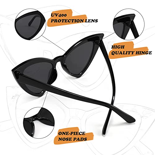 FEISEDY Retro Cat Eye Sunglasses for Women Fashion Vintage Cateye Sun Glasses B22354