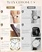 Imagen de CIVO Reloj Mujer Analógico Casual: 25mm Esfera Minimalista con Fecha Clarísima Correa Cuero Suave