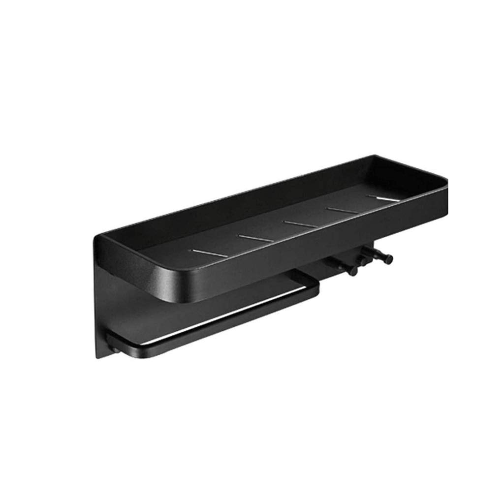 Bathroom Shelf Space Aluminum Bathroom Shelf Bathroom Organizer with Towel Bar Wall Mounted Shower Storage Rack Shower Caddy
