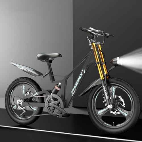 Amecke 子供用自転車 20インチ マグネシウム合金 6 〜 15 歳の男の子女の子 小学生中大子供 18 20 22 インチ 調節可能なシート 軽量 耐震性 耐荷重 正確な変速、感度ディスクブレーキ、滑り止め・耐摩耗性タイヤ、90%組み立てが簡単 (