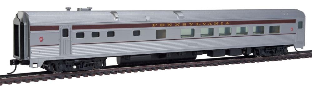 Walthers-85' Budd Diner - Ready to Run -- Pennsylvania Railroad (silver, Tuscan)