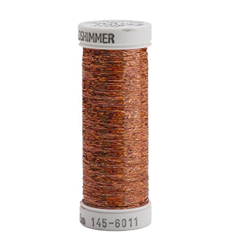 Hilo metálico holoshimmer poliéster 250 yd cobre claro miniatura 1