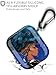 Afro Black Girl Airpods Case - Wonjury African American Airpod Skin Protective Hard Case Cover Portable & Shockproof Women Girls with Keychain for Apple Airpods 2/1 Charging Case (Blue Hair Girl)