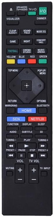 HT 129 Compatible for RM-ADP117 Sony BDV-N7200W BDV-N5200W BDV-NF7220 Blu-ray Disc DVD Home Theater System