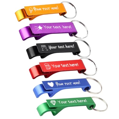 2-100 Llaveros abridores Personalizados，Personalizados Apribottiglie per Birra con Testo e Icona，Personalizadoadatto All'Apribottiglie Llavero Hombre，Si applica a para Graduacion、Recuerdos de Boda