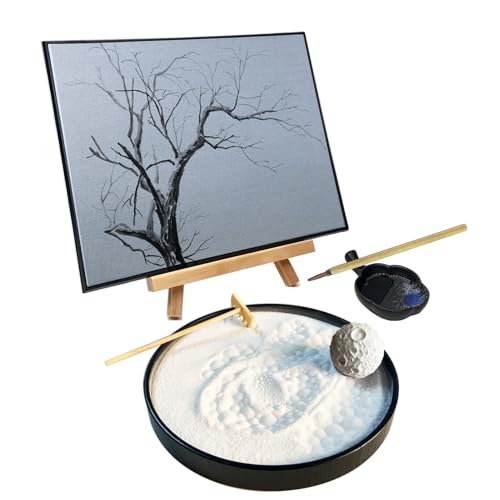 AOVOA Inkless Water Drawing Board with Zen Garden and Sand