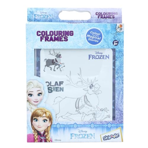 Image of SKOODLE Disney Frozen Colouring Frames | DIY Colouring & Painting Art Kit for Kids