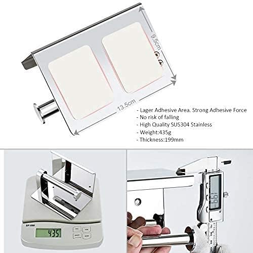 Portarrollos para Papel Higiénico, Telgoner portarrollos baño adhesivo, Acero inoxidable SUS304, Porta Rollos de Papel Higienico con el Teléfono Móvil ...