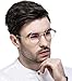 AIEYEZO Round Steampunk Sunglasses for Men Women Retro Circle Hippie Glasses Metal Frame 100% UV Blocking Lens (Gold/Transparent)