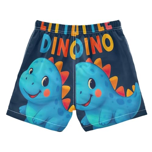 Swimming Clothes for Boys, Anti Chafe Swim Trunks Boys 2 T, Cute Dinosaur Blue2