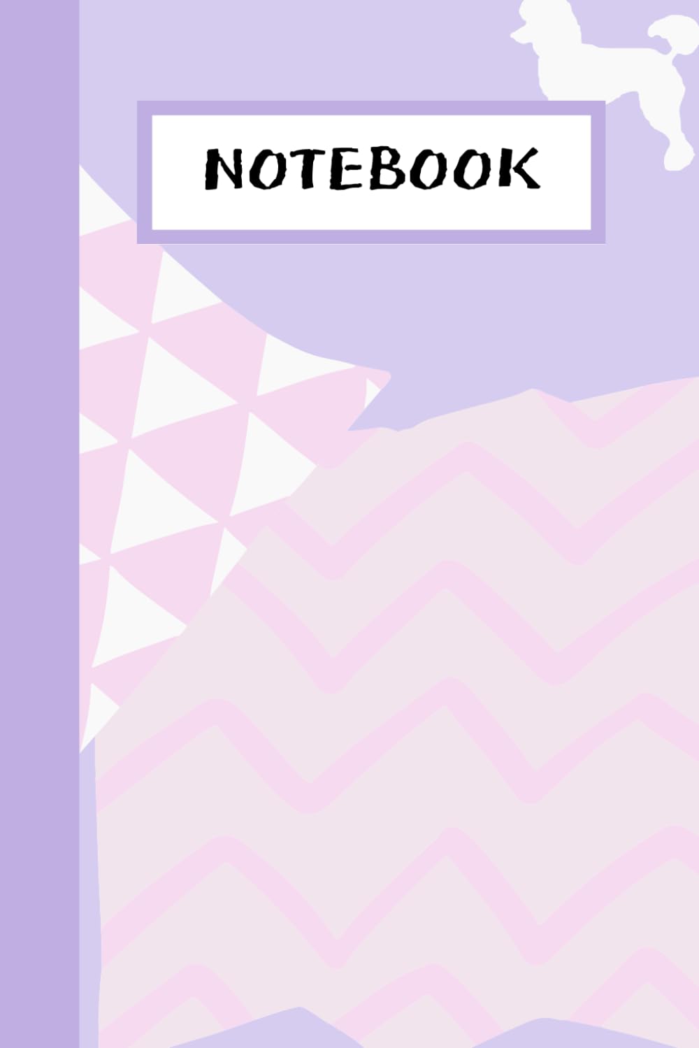 notebook: Purple pillow and dog notebook