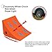 Tiousmoky Wheel Chocks, Rubber Wheel Chock with Curved, Durable, Non-Slip, Solid Trailer Wheel Chocks for Boat Trailers, RV, Truck, Camper, 30000lbs (Orange)