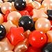 Heopeis Star Ball Pit Balls for Toddlers, Bulk 200 Pack Phthalate & BPA Free Crush Proof Plastic Toy Balls for Kids, Ball Pool Play Tent, Baby Kiddie Pool Water Toys, Party Decoration
