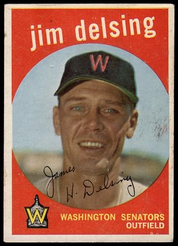 1959 Topps #386 Jim Delsing Washington Senators (Baseball Card) VG Senators