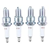 Czomoizc 4 PK Solid Spark Plug Compatible with NGK BPR2ES Ignition Wire Stens 130-228