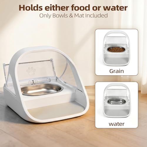 2 Bowls Stainless Steel Bowl Set for Automatic Microchip Pet Feeder, Design for Keeping Food Fresh, and Durability,Easy to Clean - Image 2