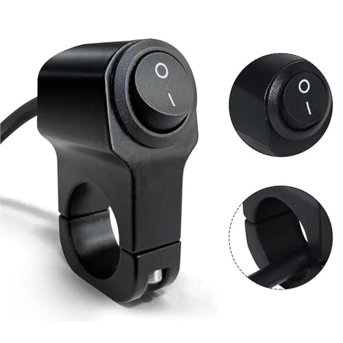 Interrupteur marche arrêt moto universel bouton commande phare antibrouillard guidon 22mm