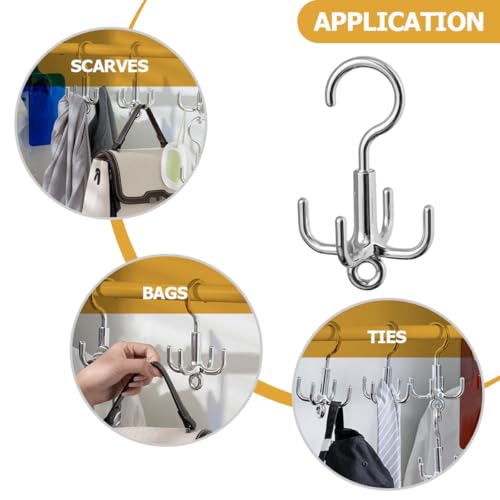 Support vêtements et accessoires en acier robuste avec pivot 360
