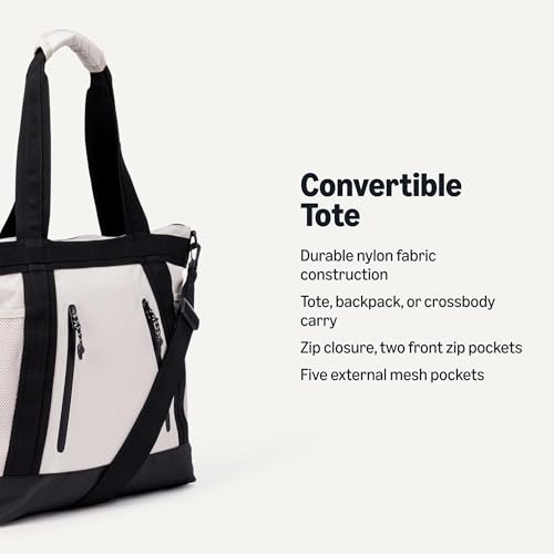 Image of Amazon Essentials Unisex Adults' Convertible Nylon Backpack Tote with Adjustable Straps for Men and Women