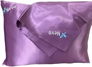 غطاء مخدة + توكة من الساتان الحرير للعناية بالشعر والبشرة بلون كشمير